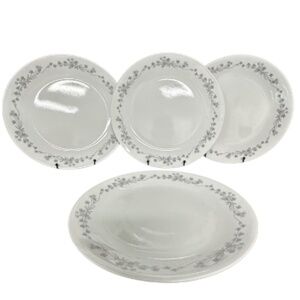 Corelle "Shadow Iris Gray" Dinner Plates